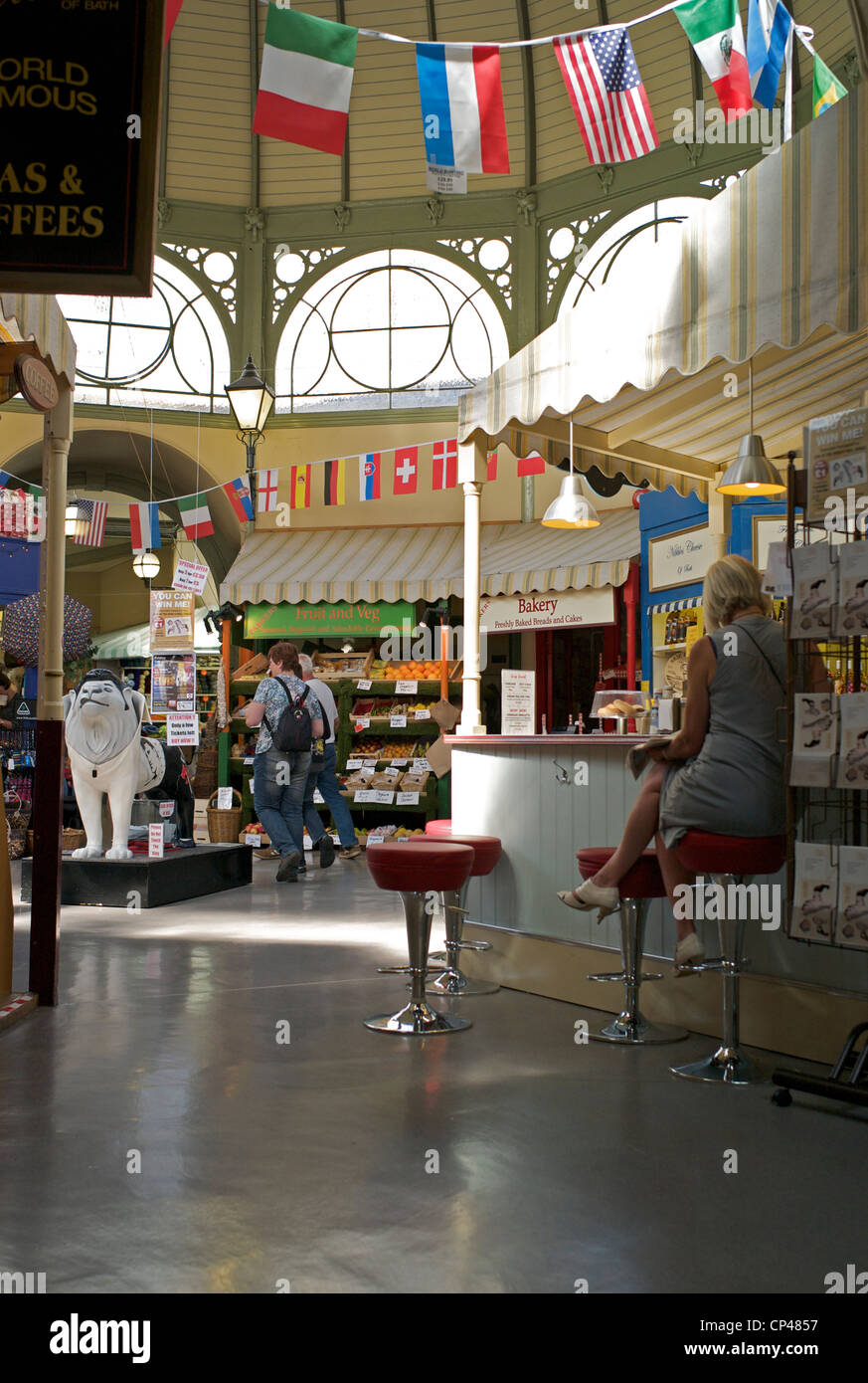 The Guildhall Market, Bath, UK Stock Photo Alamy