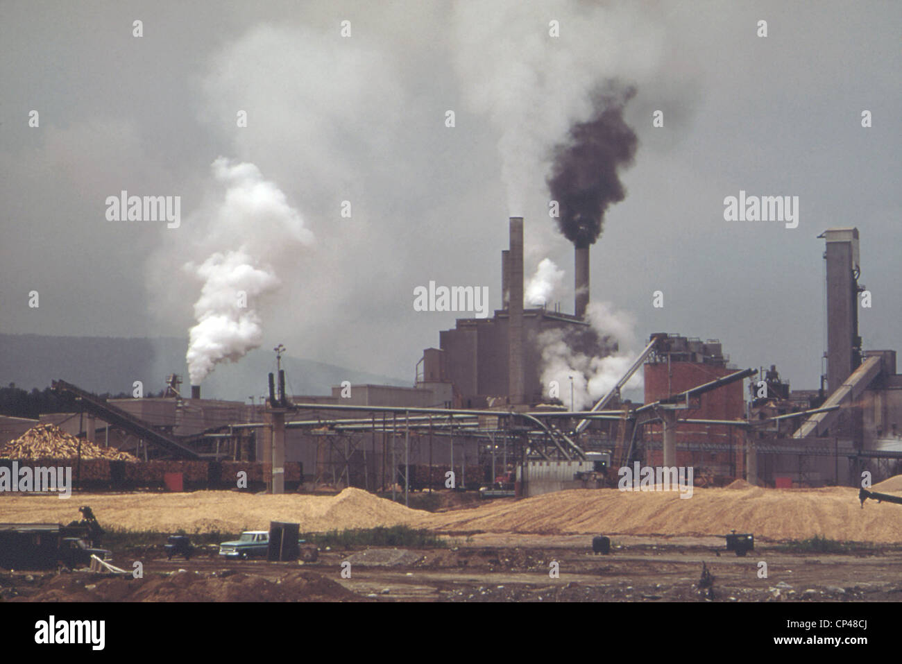 International Paper Company mill in Jay Maine on the Androscoggin River employed 990 people. It