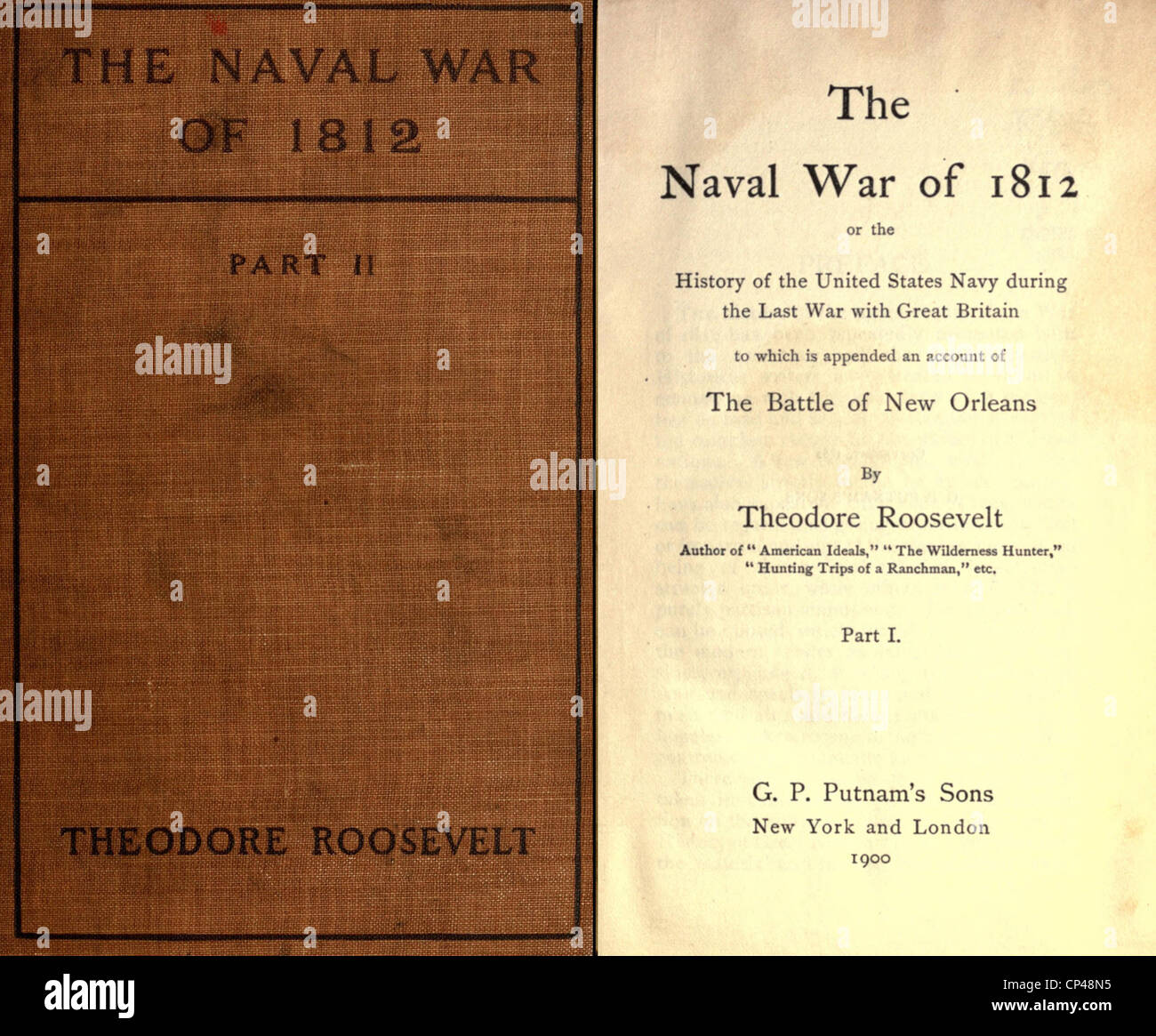 Theodore Roosevelt's first book THE NAVAL WAR OF 1812. Begun