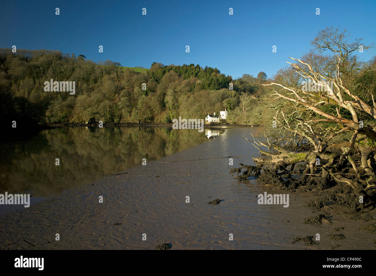 Bathing House, Sharpham Estate, River Dart, Devon, UK Stock Photo Alamy
