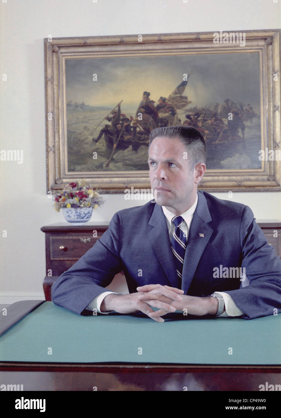 H. R. Haldeman served as White House Chief of Staff to President Nixon and for his role in the cover-up of the Watergate Stock Photo