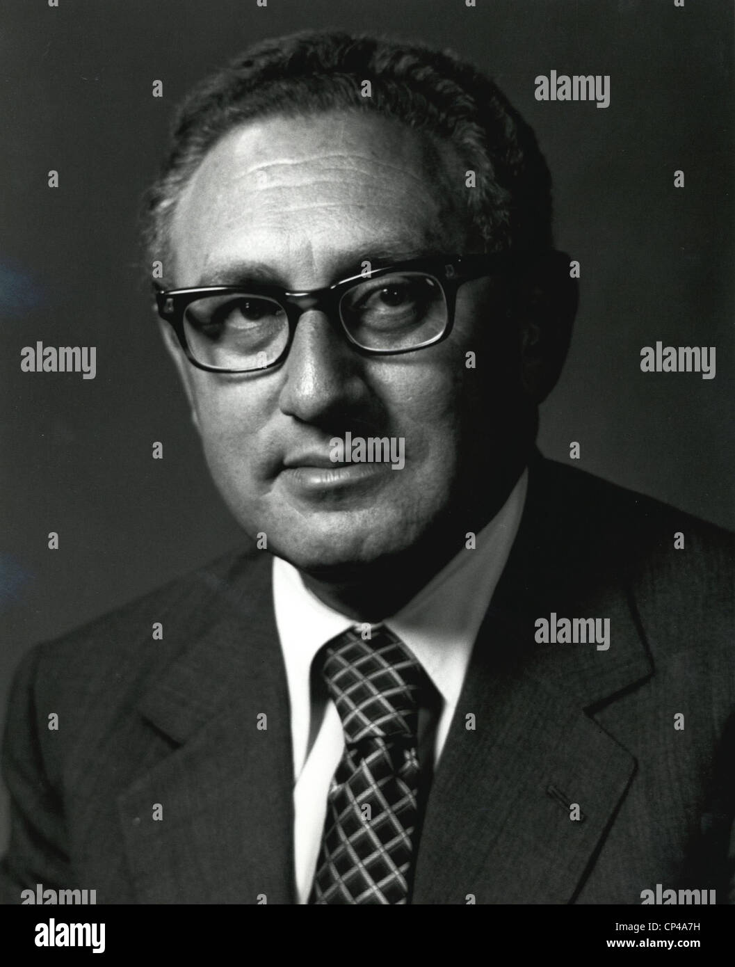 Henry A. Kissinger was Secretary of State during the Nixon and Gerald Ford administrations from 1973-1977. Stock Photo
