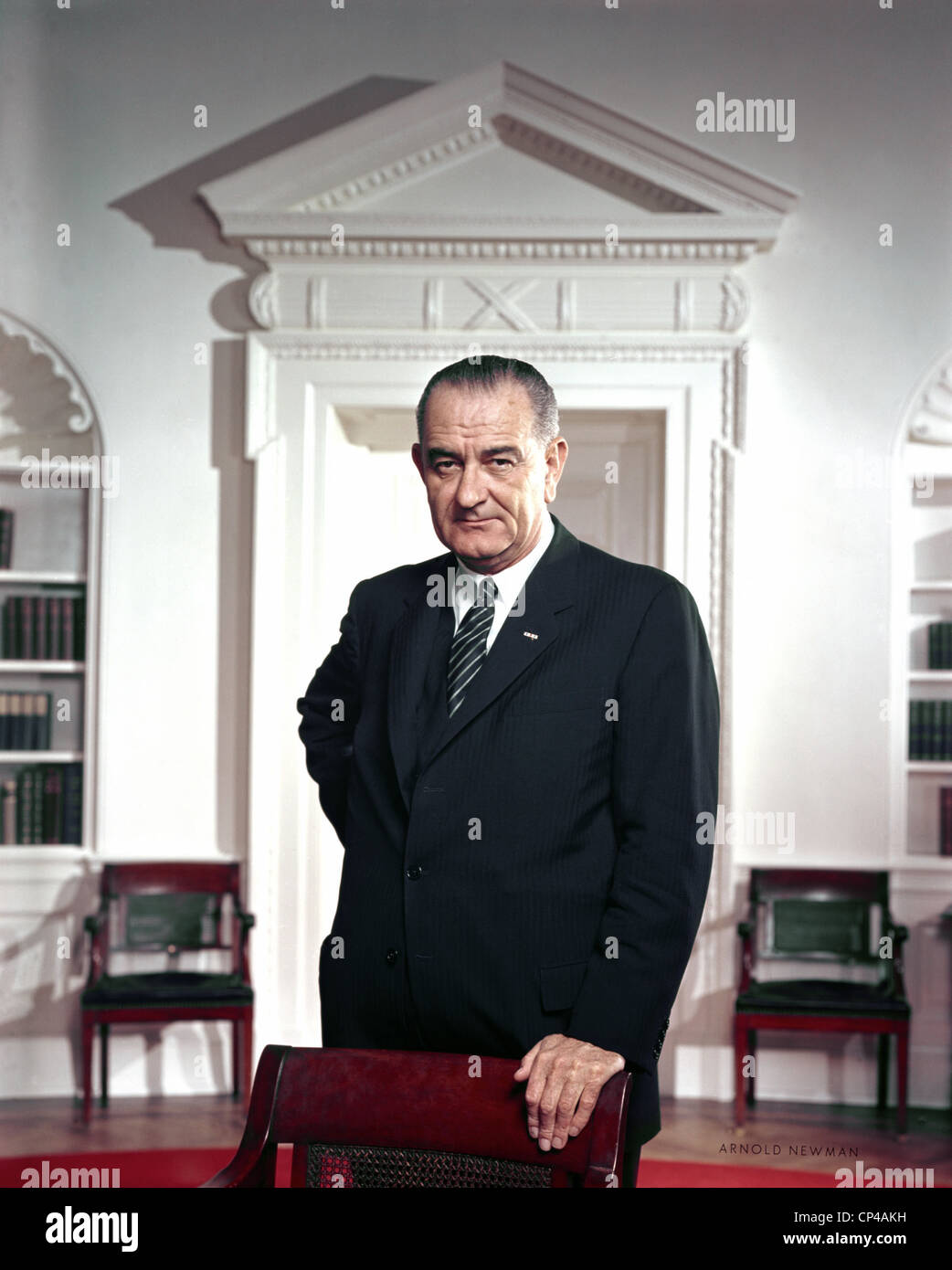 President Lyndon Johnson. Official portrait taken by Arnold Newman in