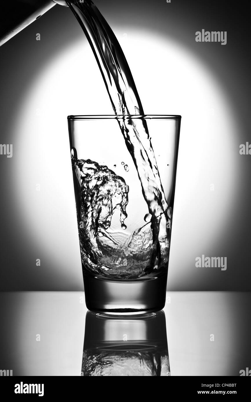 water pouring into a glass Stock Photo Alamy