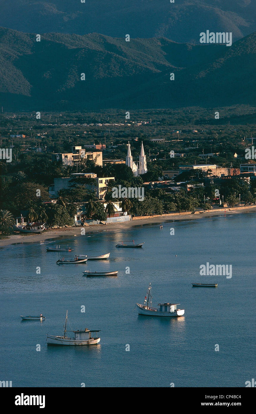 Venezuela Margarita Island Bay of Juan Griego Stock Photo Alamy