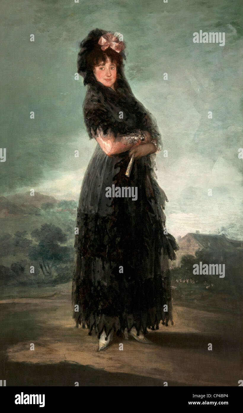 Mariana Waldstein by Francisco Goya y Lucientes Spain Spanish 1810 painting museum Stock Photo