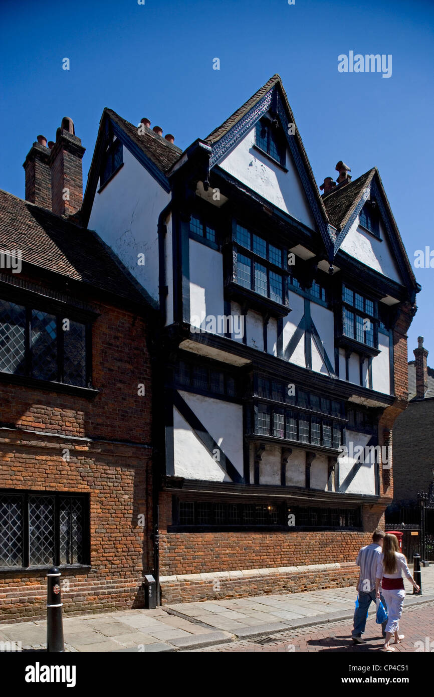 United Kingdom - England - Kent - Rochester High Street. Eastgate House, built in 1590 Stock Photo