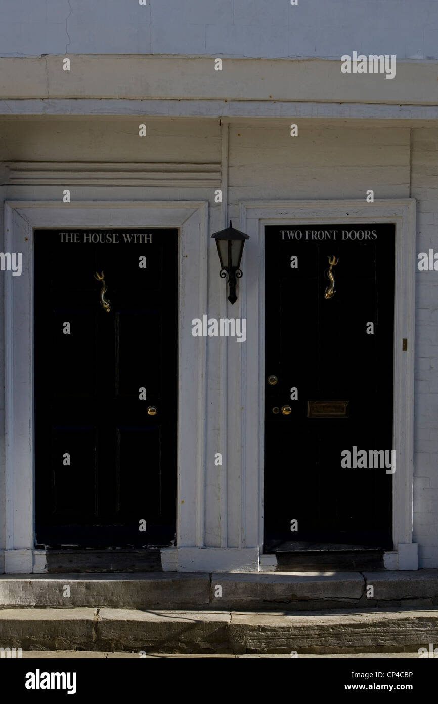 United Kingdom England East Sussex Rye. 'house with two front doors
