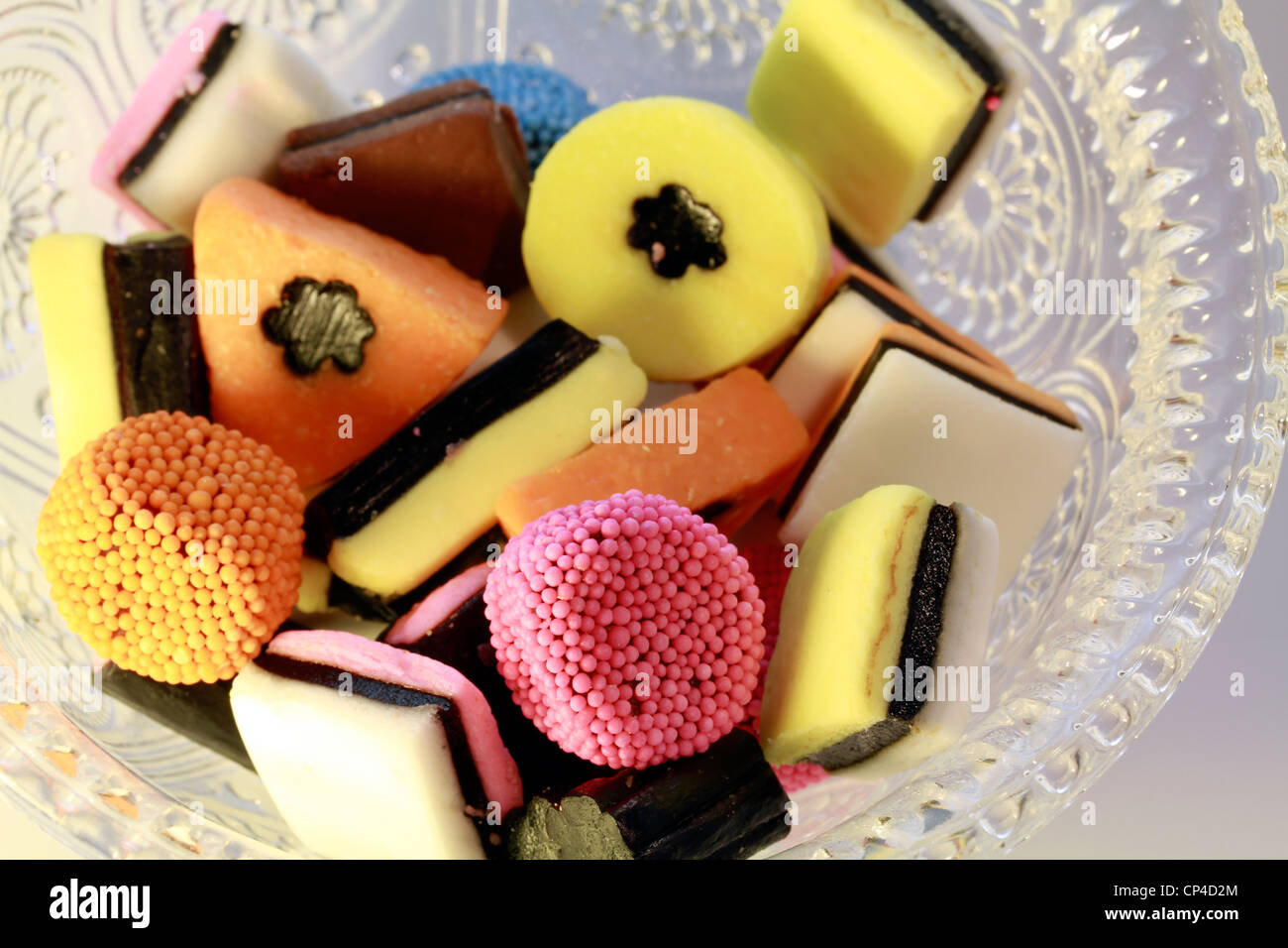 Liquorice allsorts sweets Stock Photo Alamy
