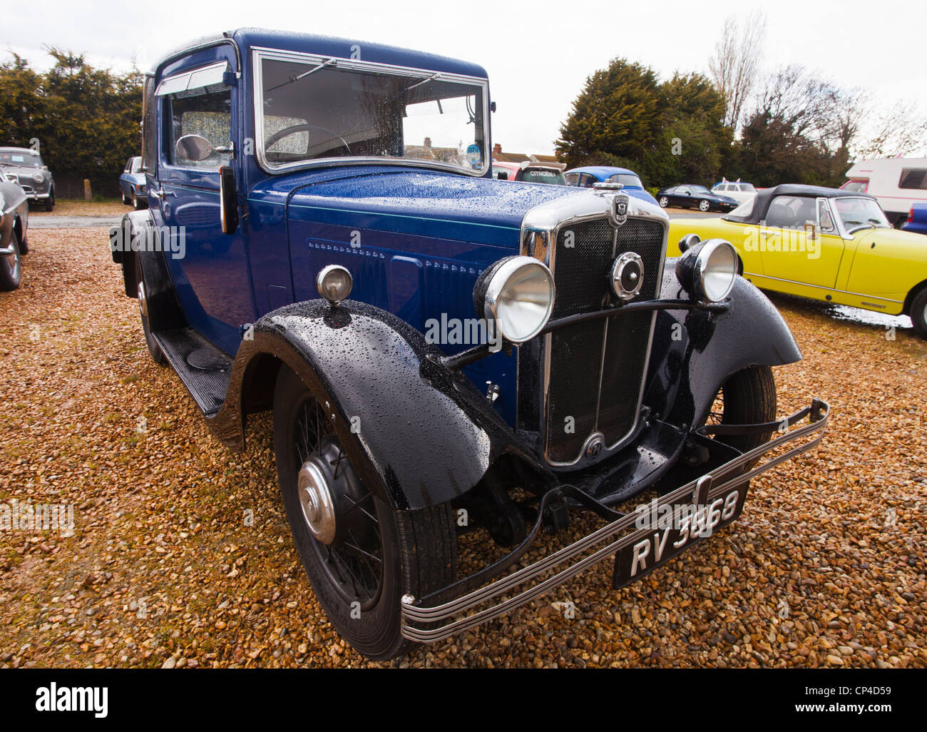 Classic car. Morris Ten is the radiator badge. Stock Photo