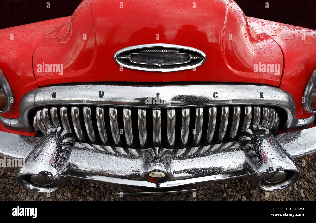 Classic Buick car. I was told it is a 1953 Buick Special 2-door sedan but personally don't know. Stock Photo