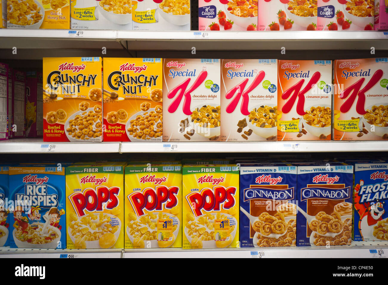 Most Kellogg's fortified cereals offer a low-fat, nutrient-dense, cholesterol-free food that encourages breakfast consumption. Studies have found that most children who consume breakfast cereal with milk tend to have a higher intake of essential vitamins and minerals including iron, calcium, and B and D vitamins than those who skip breakfast/5().