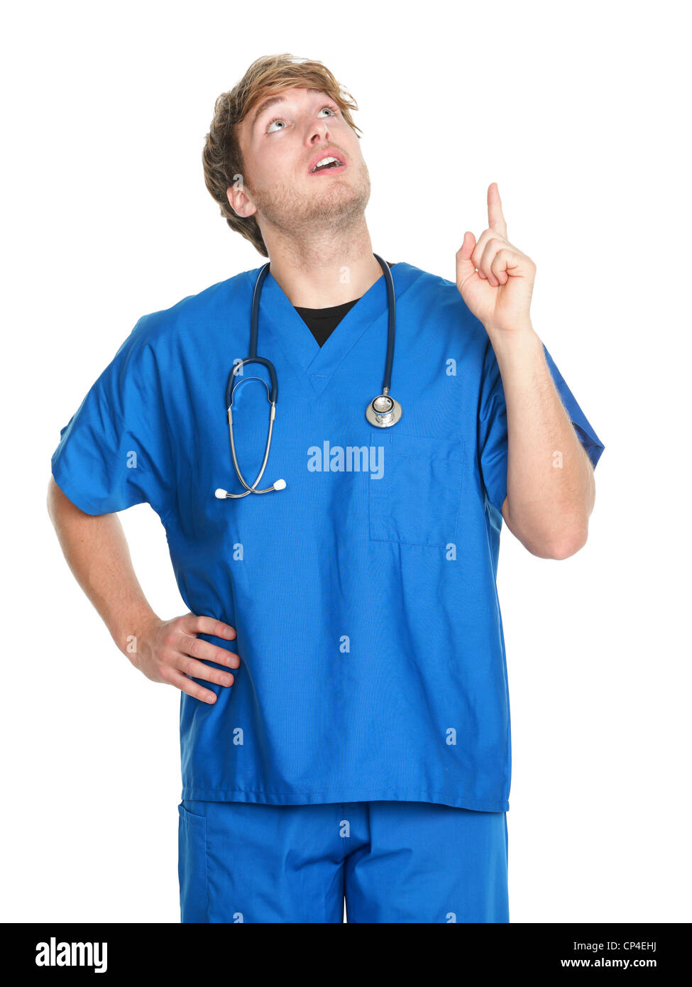 Portrait medical nurse in blue hi-res stock photography and images - Alamy