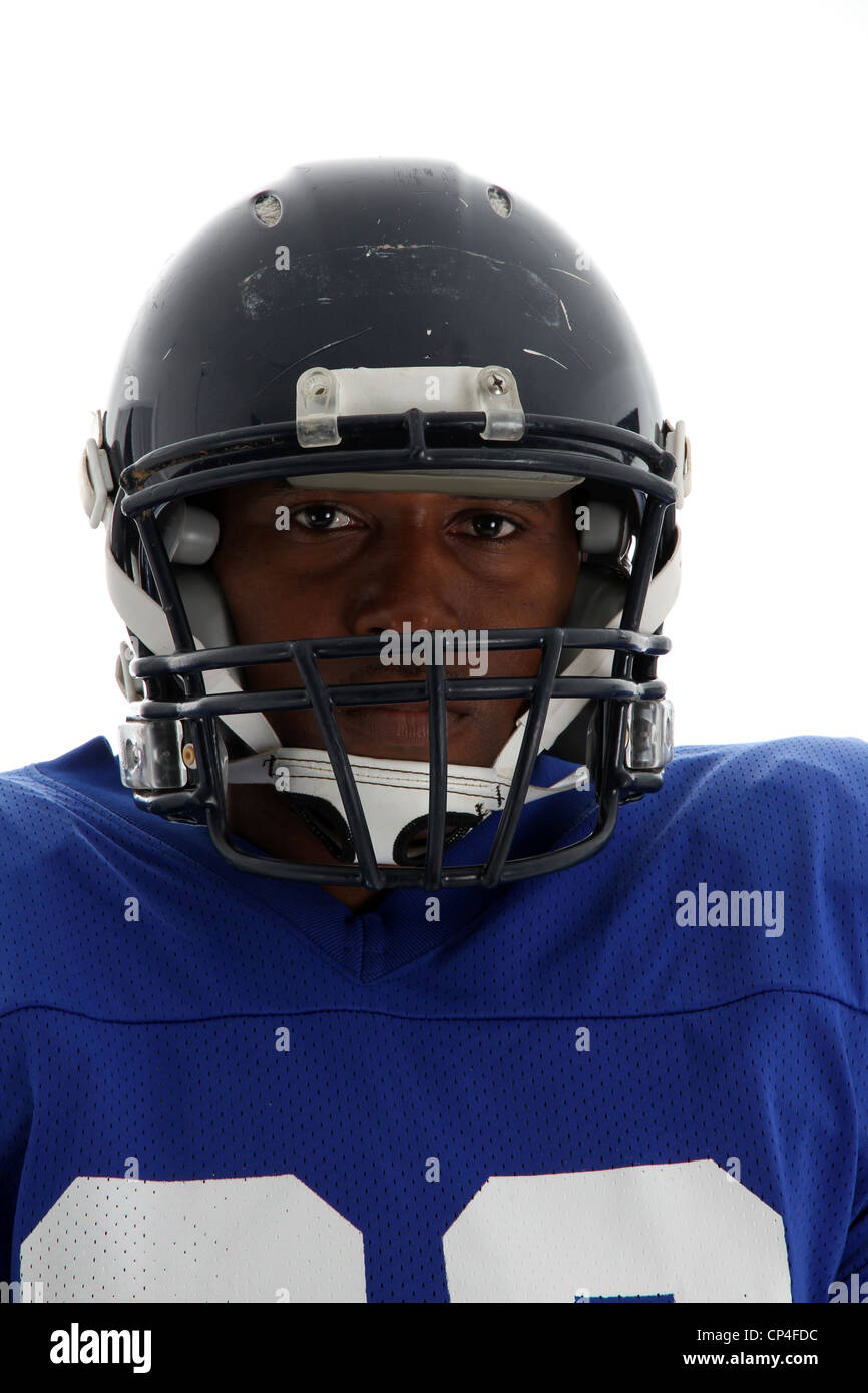 Football Player shot on a white background Stock Photo Alamy