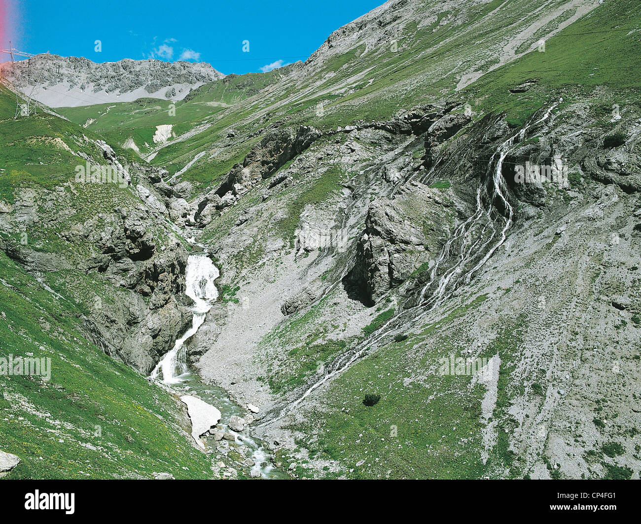 LOMBARDY STELVIO VALLEY NATIONAL PARK OF FOLDS Braulio RADISCA Stock Photo