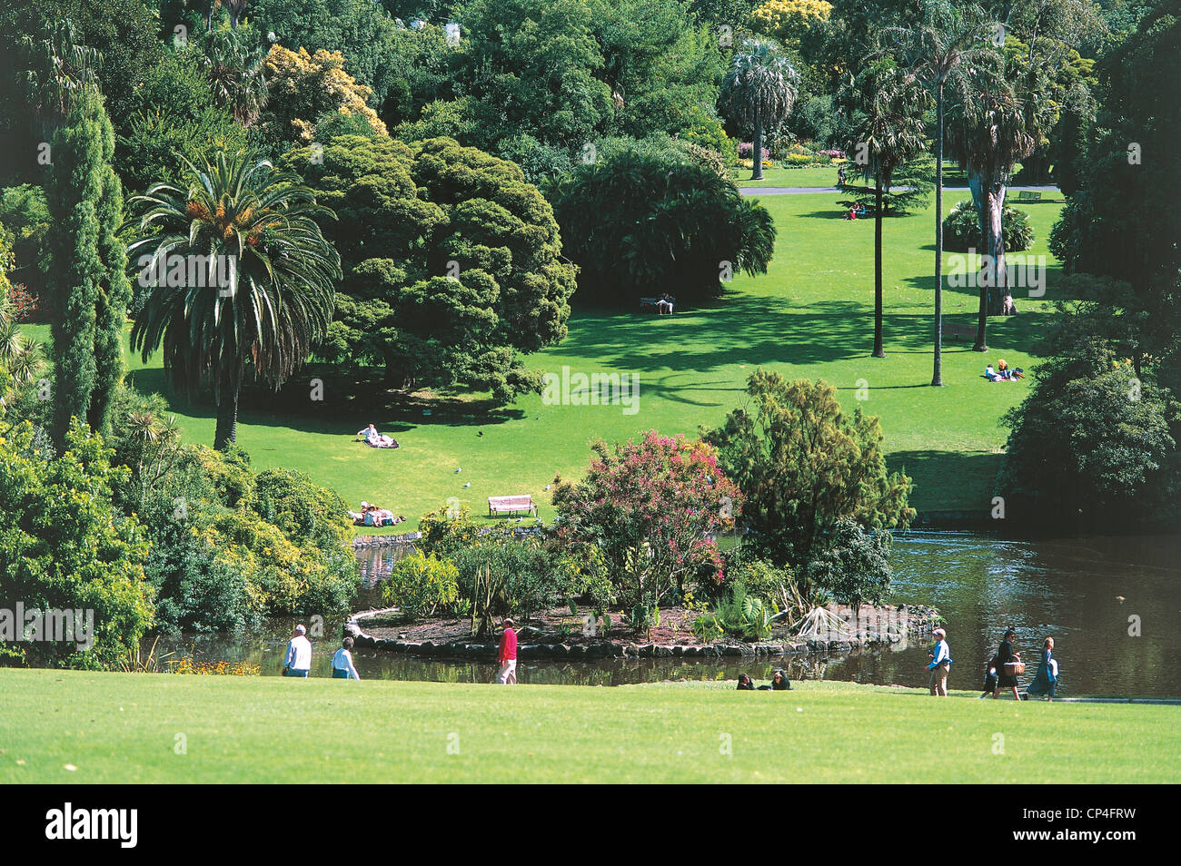 Australia Melbourne Botanical Gardens Stock Photo