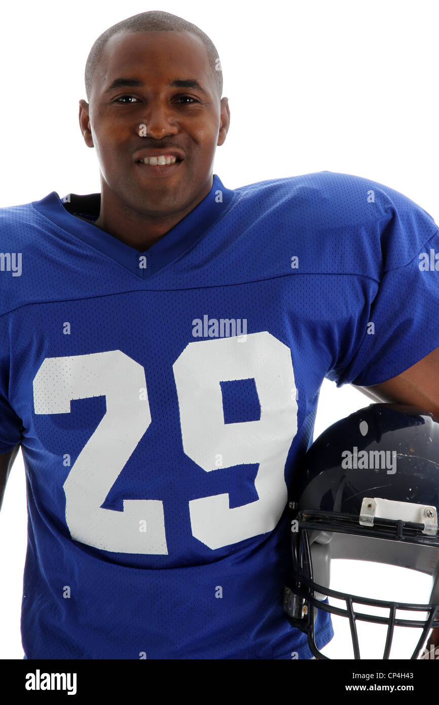 Football Player shot on a white background Stock Photo Alamy