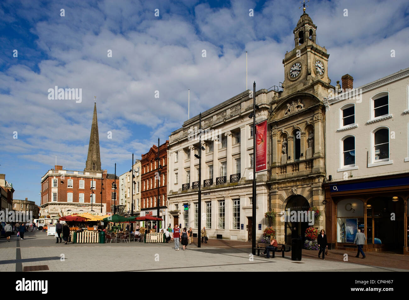 United Kindom - Herefordshire - Hereford. High Town, the Market Hall, 16th-17th century. Stock Photo