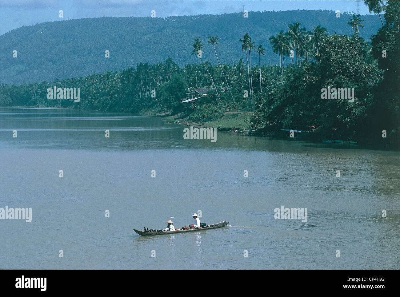 Philippines - Luzon Island - Pagsanjan River. Canoe Stock Photo