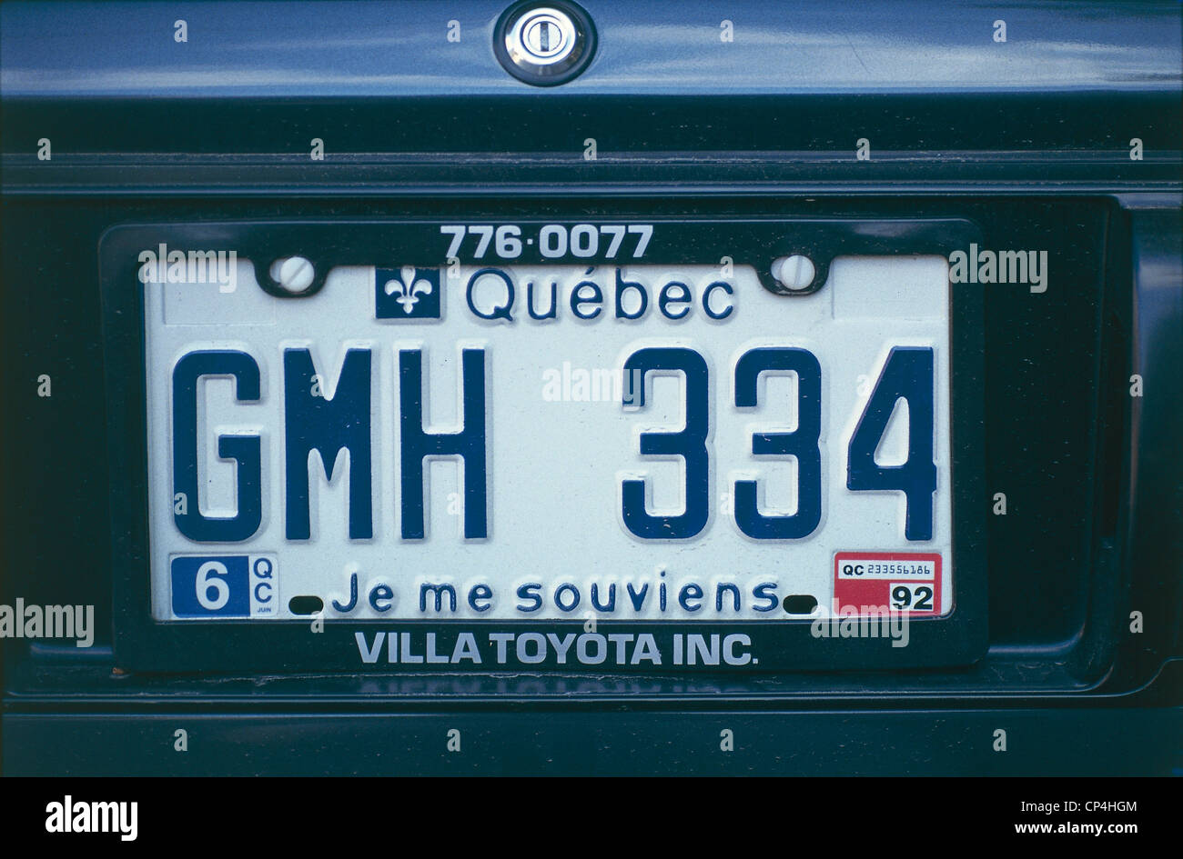 License plate quebec hires stock photography and images Alamy