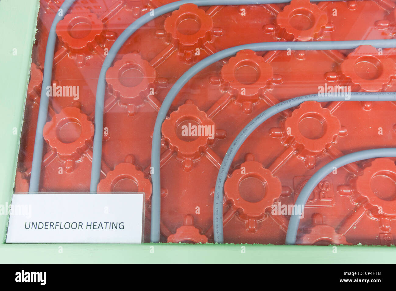 An example of underfloor heating at a Green build centre in Kendal
