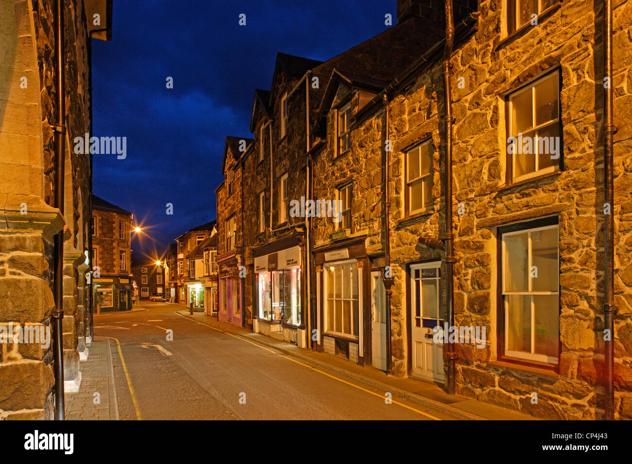 United Kingdom - England - Wales - Dolgellau. Night view. Stock Photo