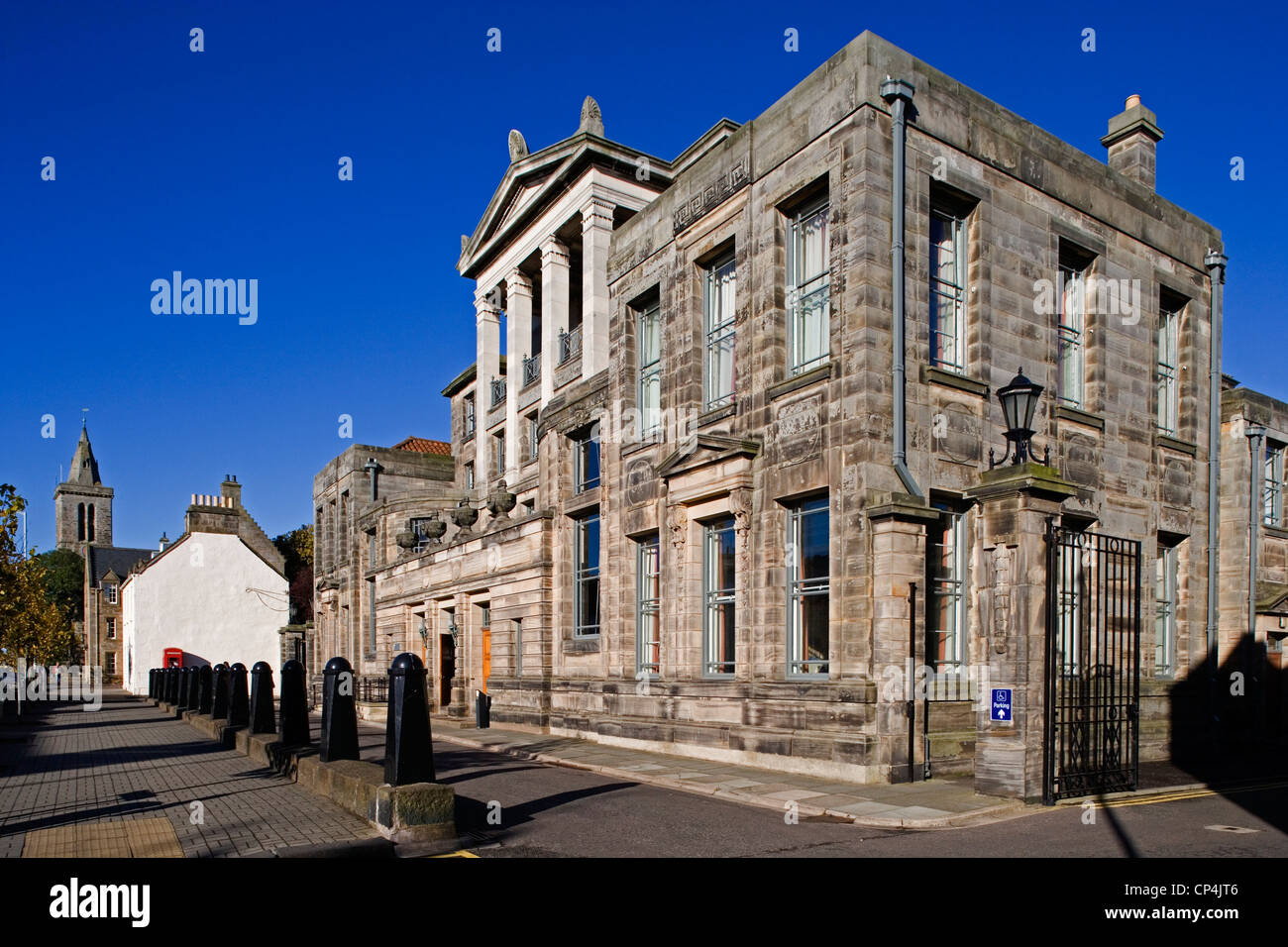 United Kingdom - Scozia - Saint Andrews. The University, the Younger Hall and the Music Centre, Neo-Jacobean Style. Stock Photo