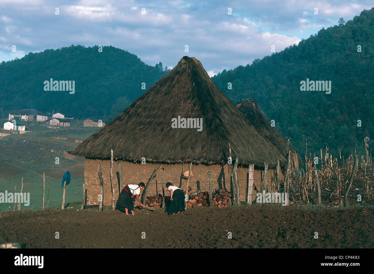 Mexico Chiapas. Traditional houses Stock Photo Alamy