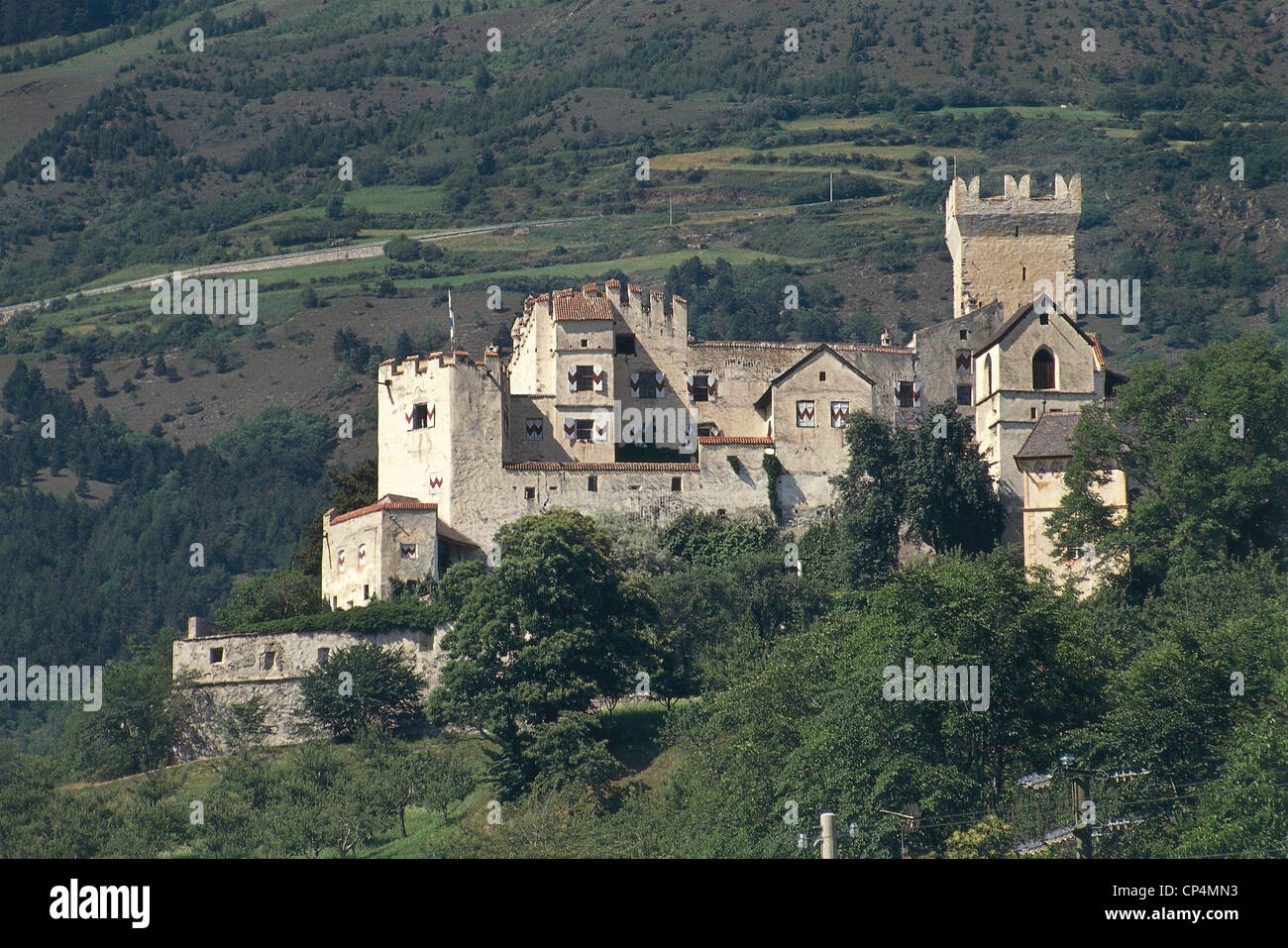 Trentino-Alto Adige - Val Venosta - Sluderno (Bz). The Churburg (Churburg), XIII century. Stock Photo
