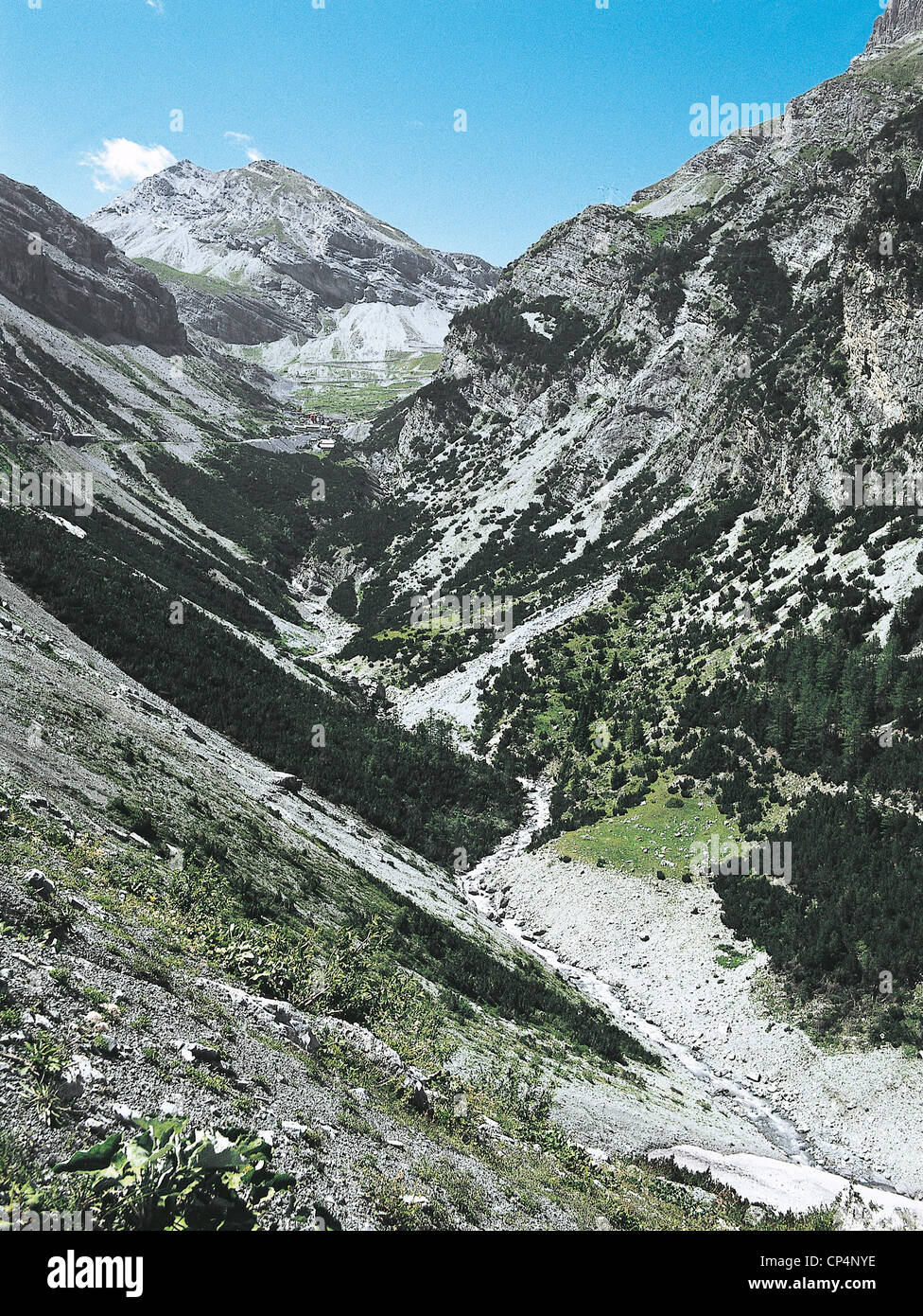 LOMBARDY STELVIO VALLEY NATIONAL PARK Braulio Stock Photo