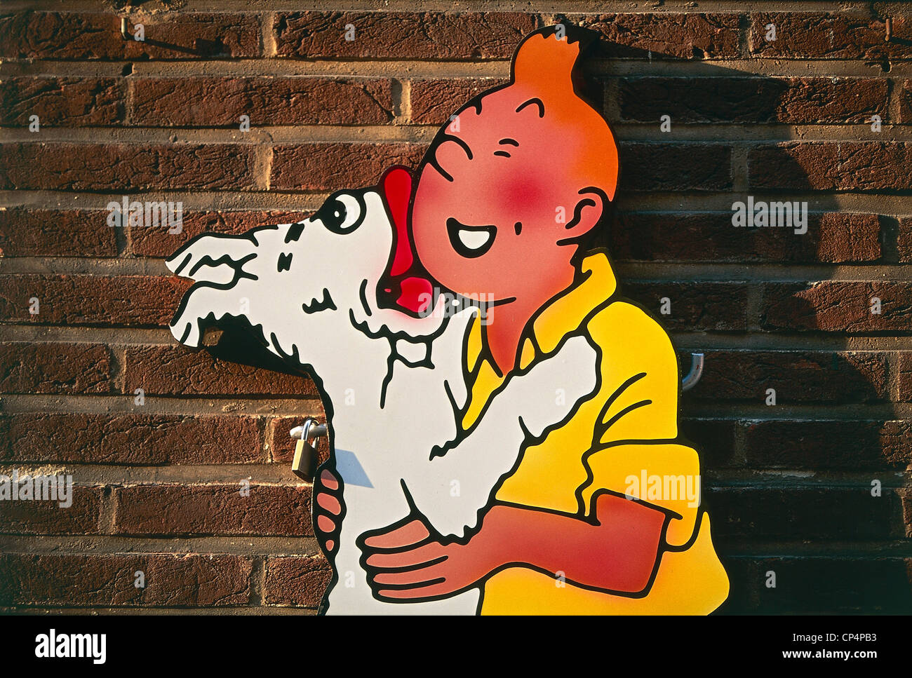Known as Herge Georges Remi (1907-1933), Tintin and Snowy the dog, the Belgian comic strip Stock Photo