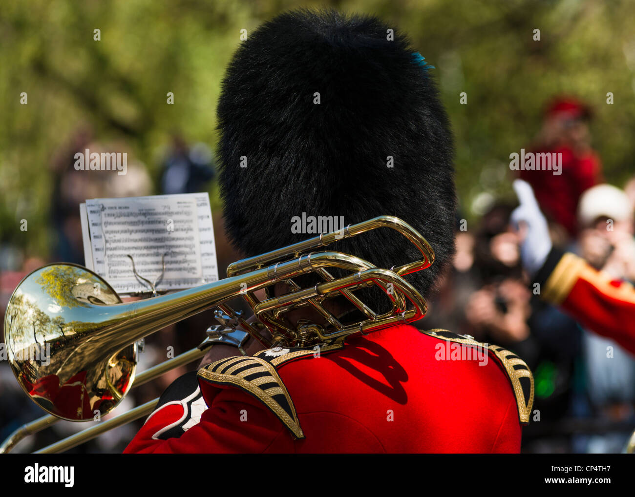 Grenadier Guard with Bass Trombone at Changing of the Guard Ceremony