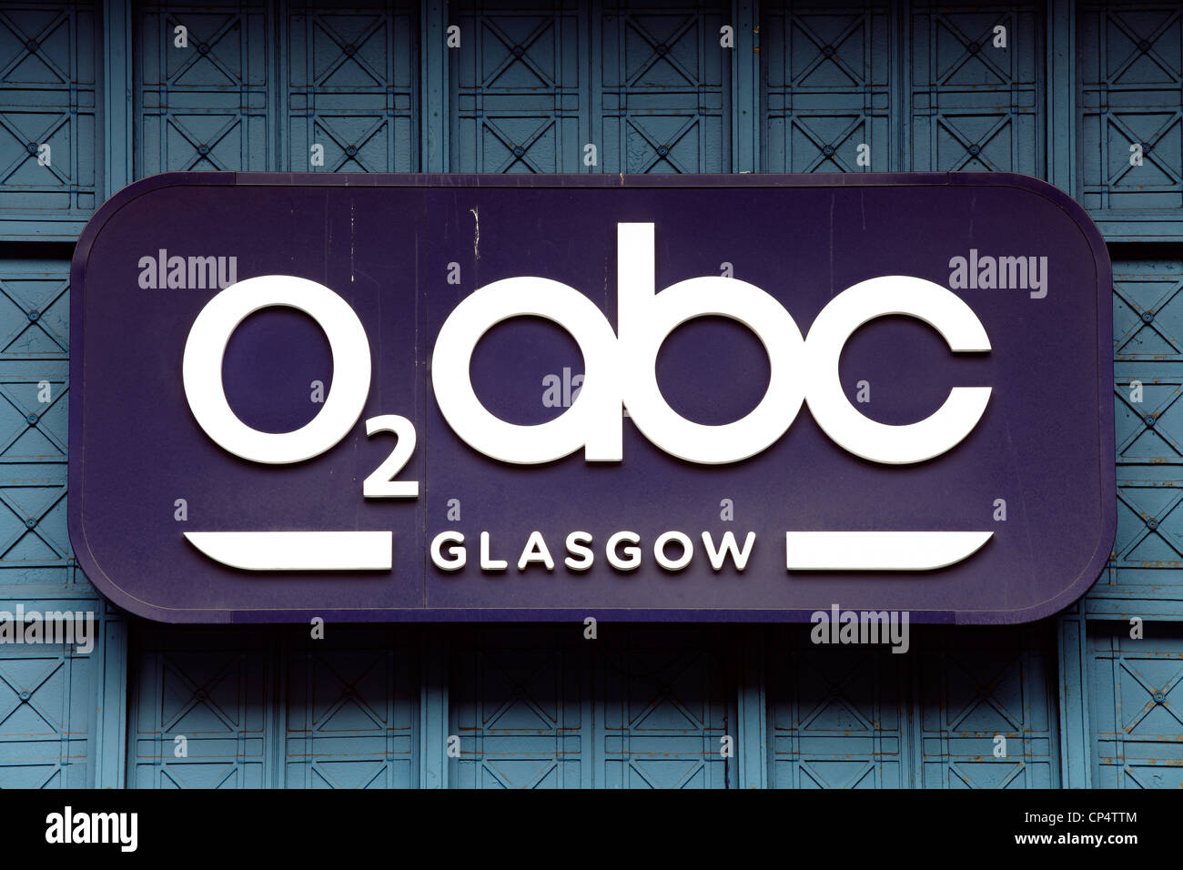 Glasgow O2 abc live music venue sign, Sauchiehall Street, Scotland, UK Stock Photo