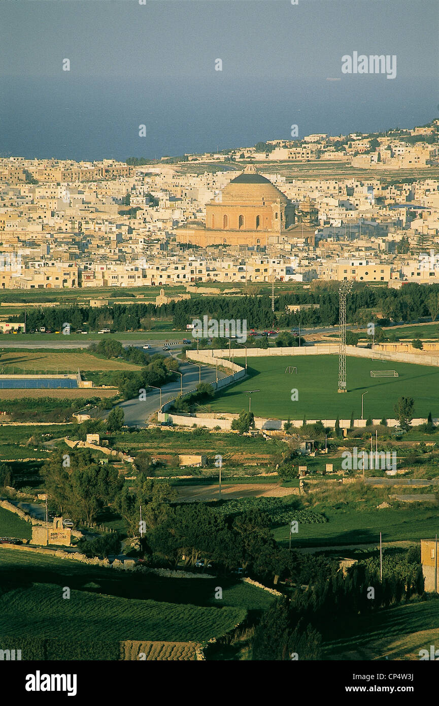 Malta - Mosta (Mosta). View of the Chi8esa of Santa Maria Stock Photo ...