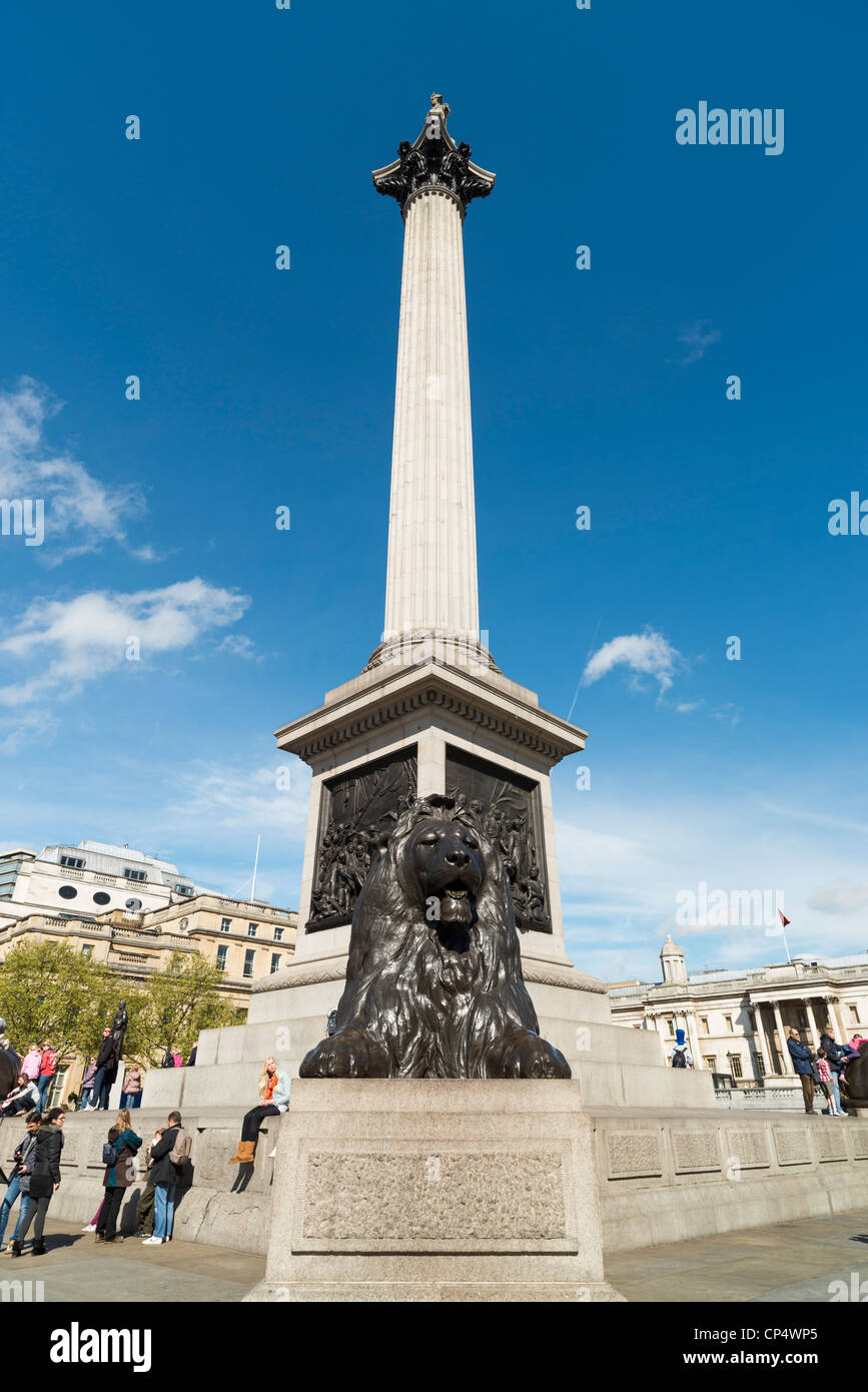 Trafalgar square wide angle hi-res stock photography and images - Alamy