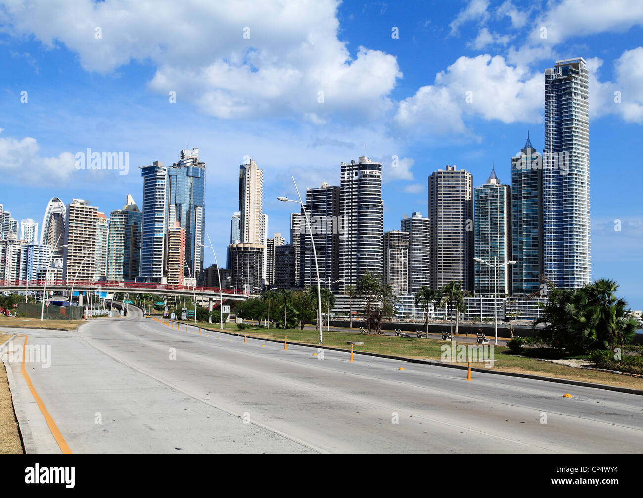 Panama City Skyline Panama Stock Photo