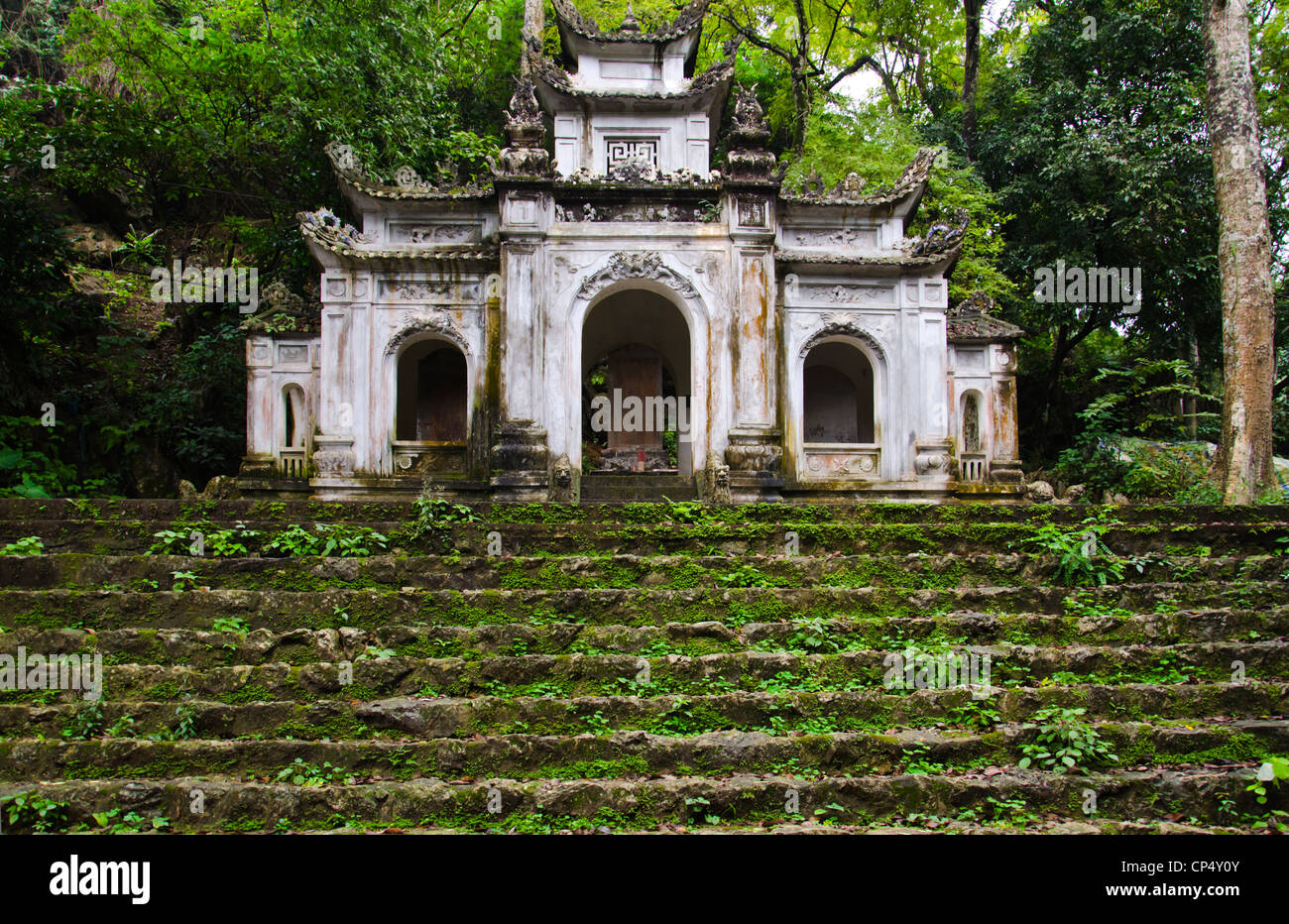 Thien Tru Pagoda in the mountain near Ben Duc Vietnam. Stock Photo