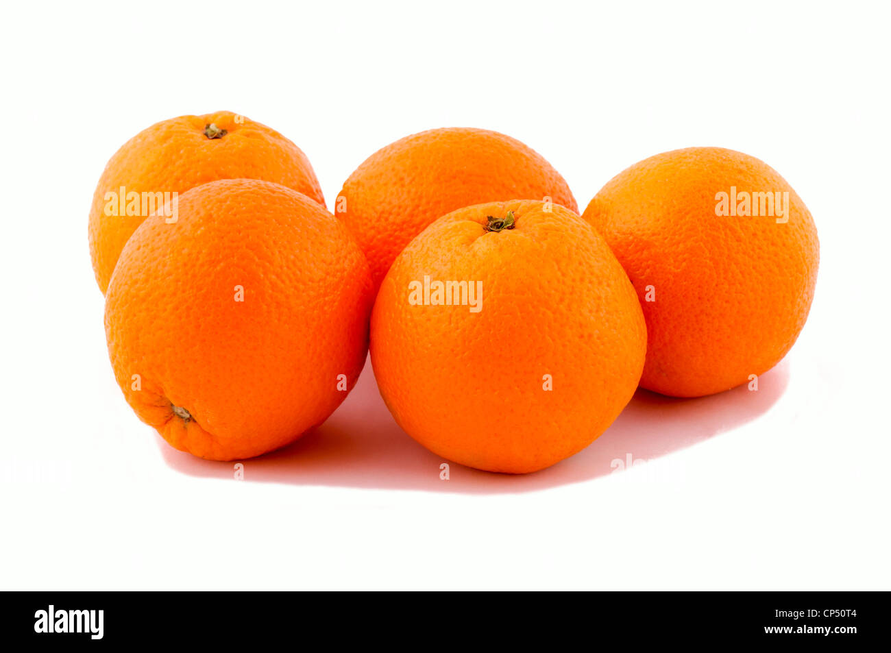 Oranges isolated on the white Stock Photo