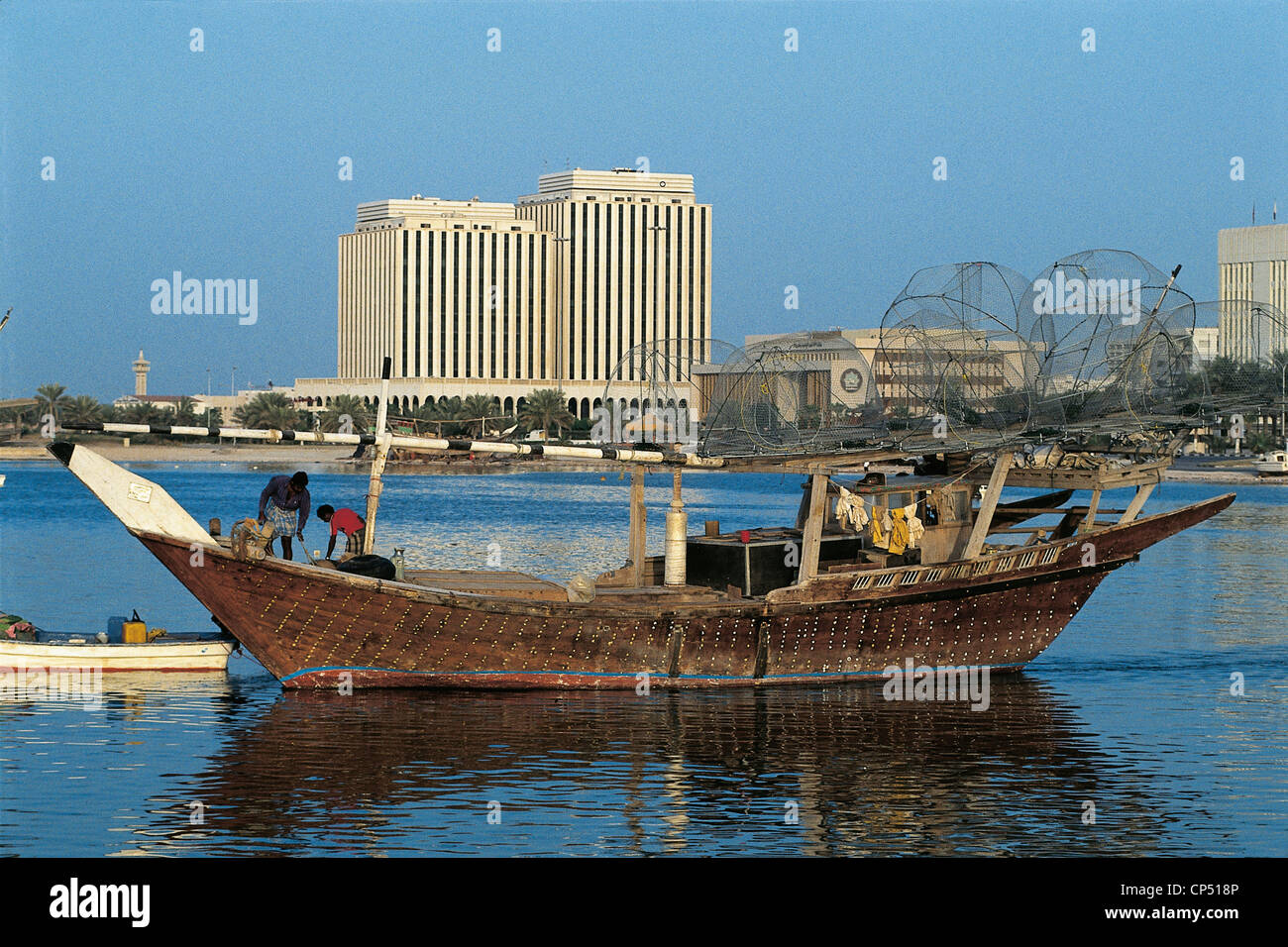Qatar - Doha (Ad-Dawhah). Fishing boat Stock Photo - Alamy