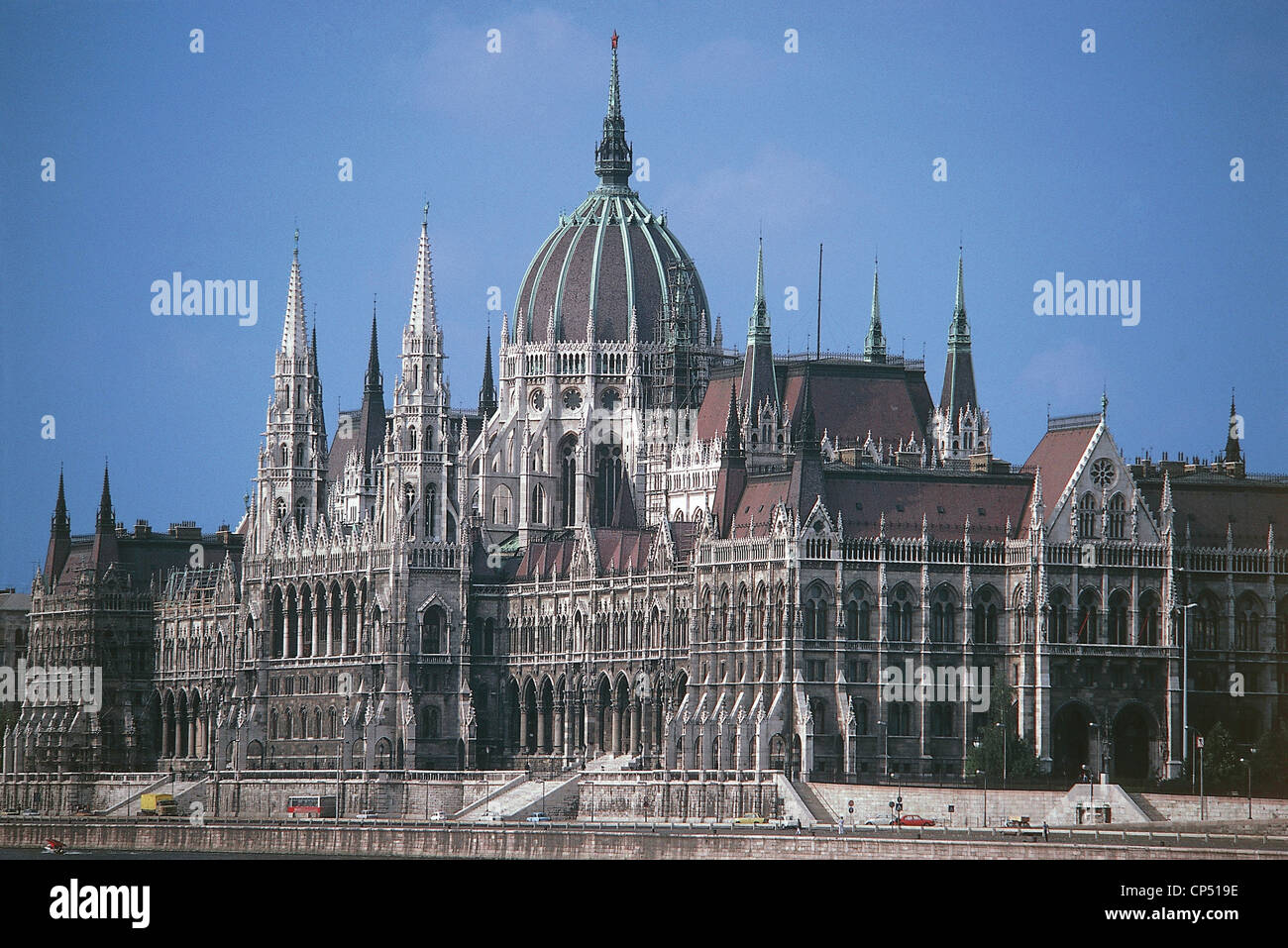 Hungary - Budapest. Parliament. Architect Imre Steindl (1839-1902). Stock Photo