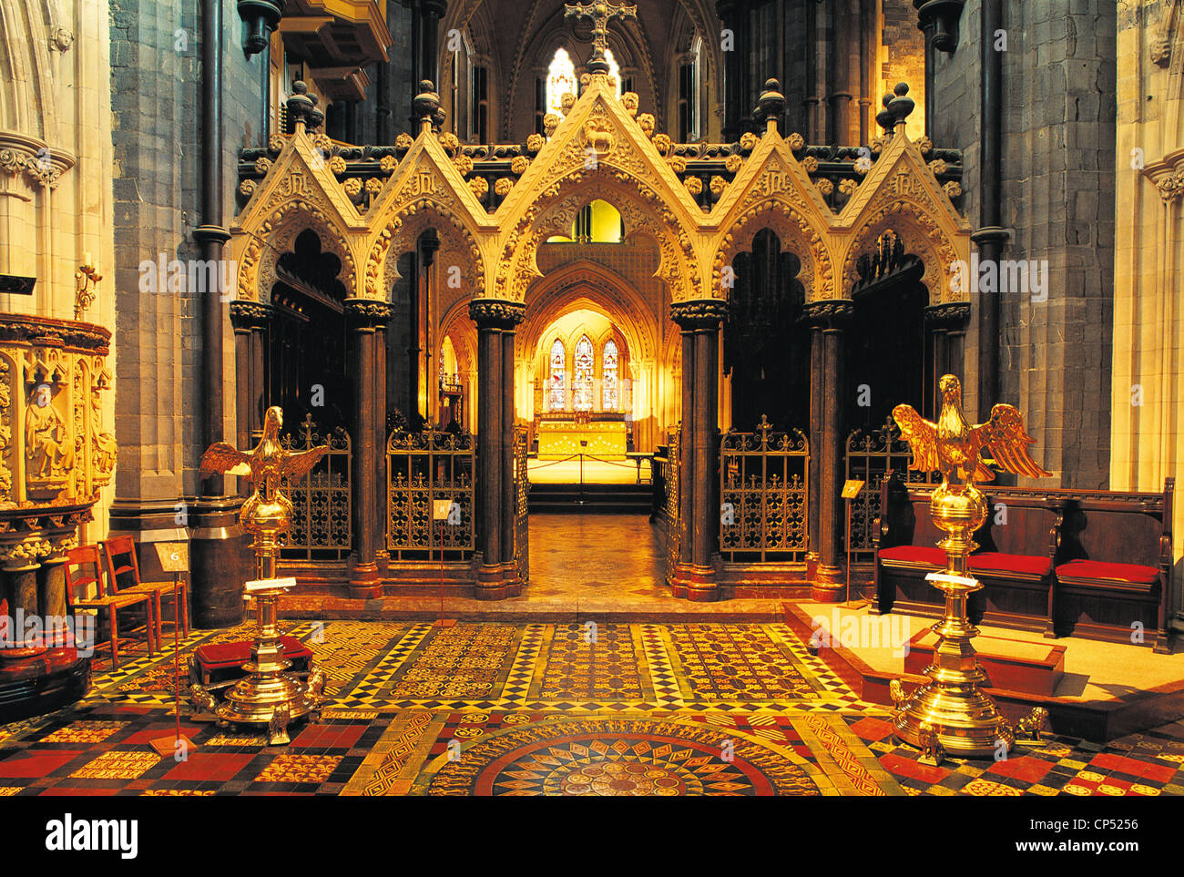 Ireland Dublin. Christ Church Cathedral, interior Stock Photo Alamy