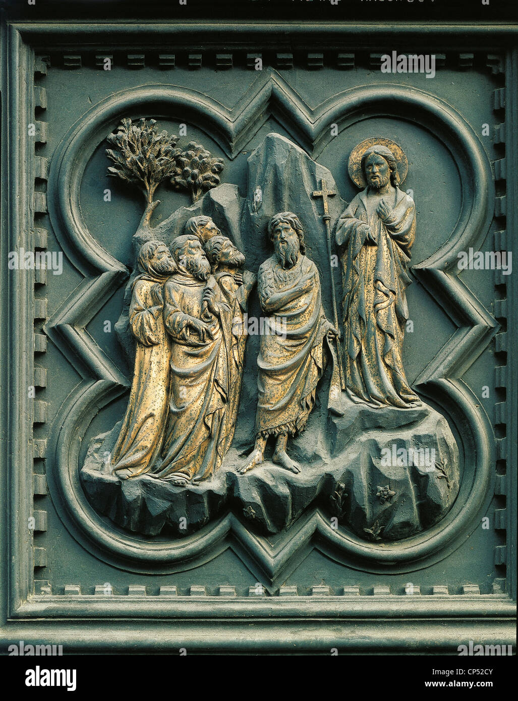 Florence Baptistery South Door Stock Photos Florence Baptistery