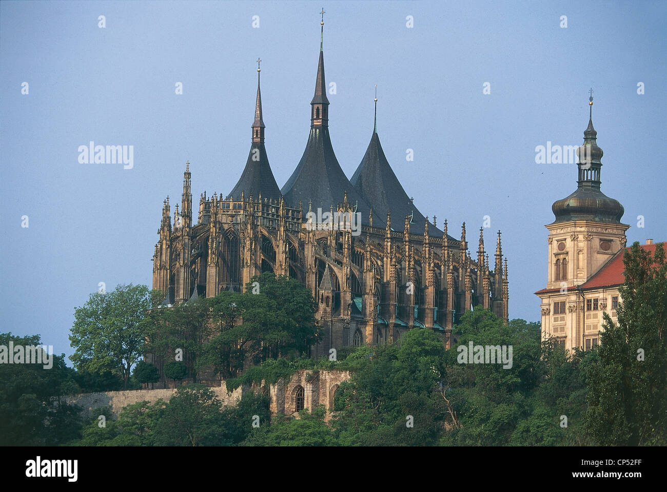Czech Republic Province of Central Bohemia Kutna Hora (UNESCO World Heritage List, 1995), Cathedral of Santa Barbara, XIV-XVI Stock Photo