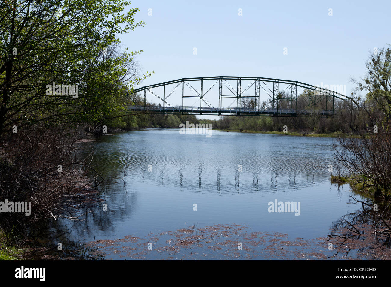 A Parker Camelback truss bridge Stock Photo - Alamy