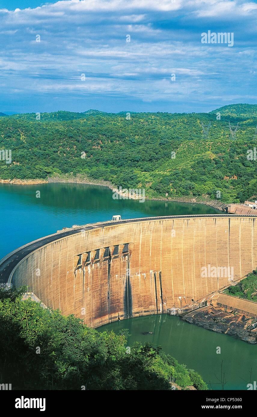 Zimbabwe Kariba Dam Wall Stock Photo Alamy
