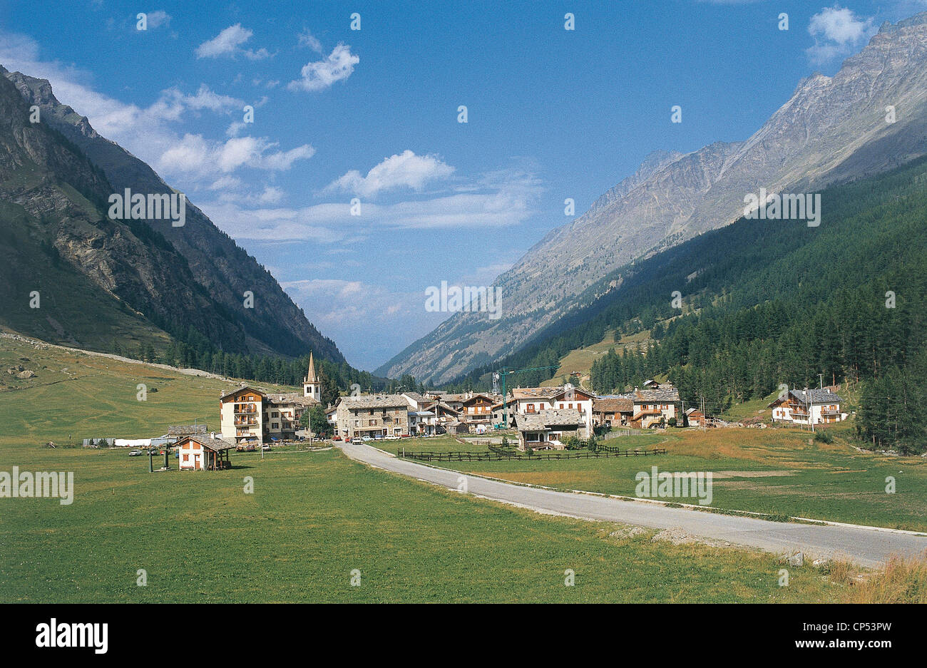 Valle D'Aosta Rhemes Notre Dame Stock Photo Alamy