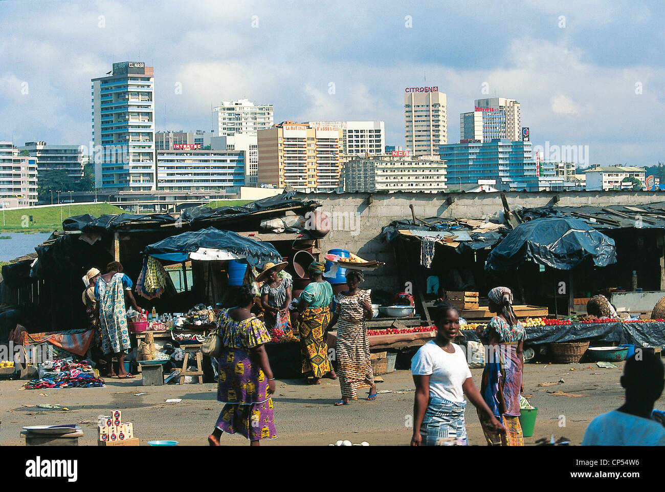 Ivory Coast Abidjan The Market Treichville Stock Photo Alamy