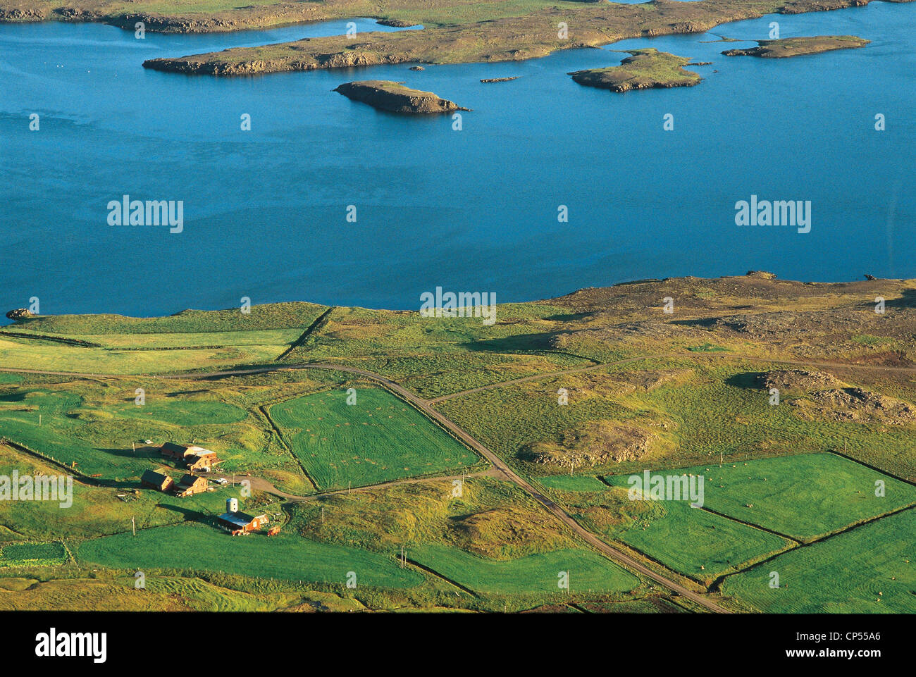 Iceland - Hvammsfjordur. Crops Stock Photo - Alamy