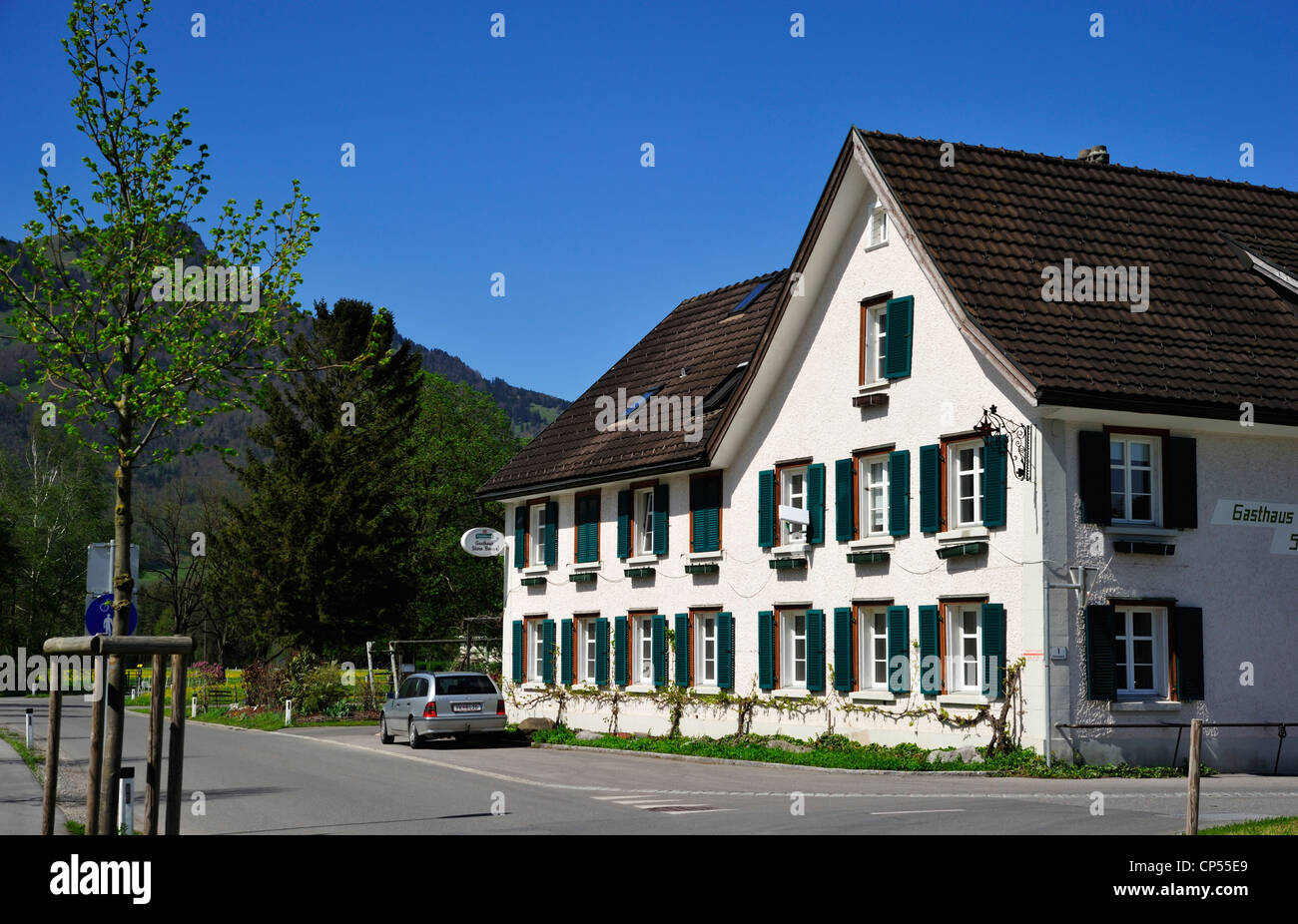 The Stern - Austrian's western most restaurant, Bangs AT Stock Photo