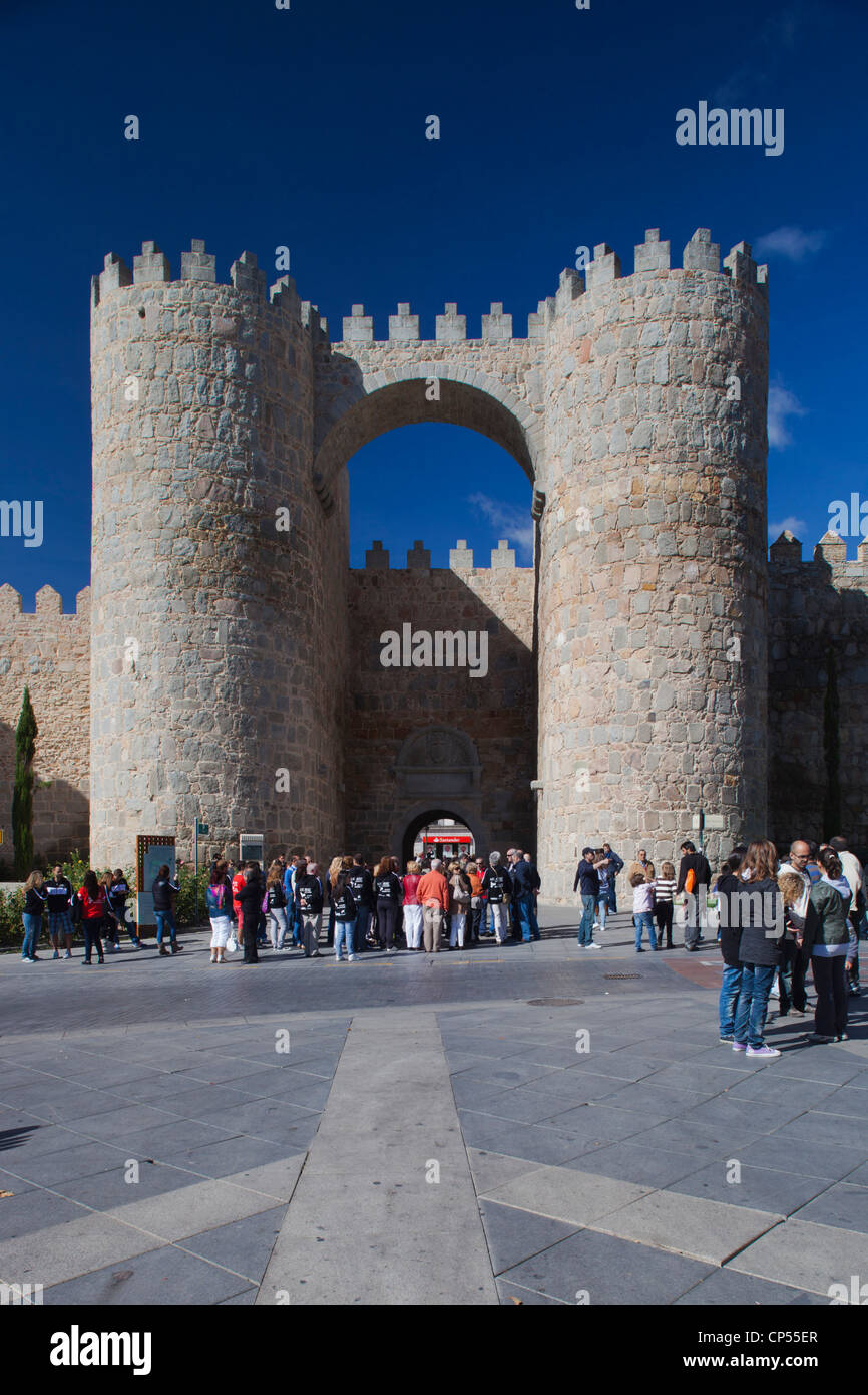 Spain, Castilla y Leon Region, Avila Province, Avila, Plaza de Santa Teresa and Puerta del